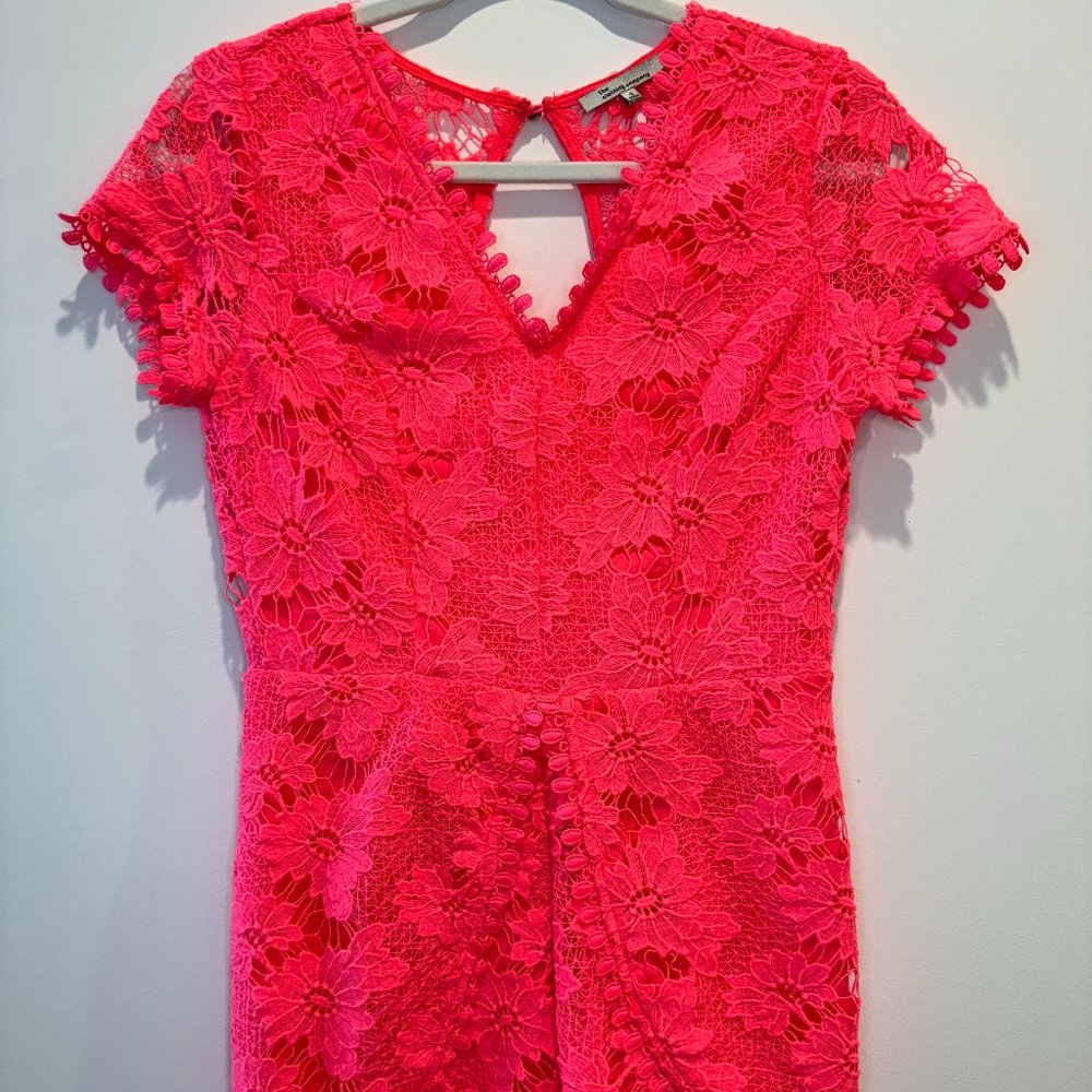 Pink Lace Romper